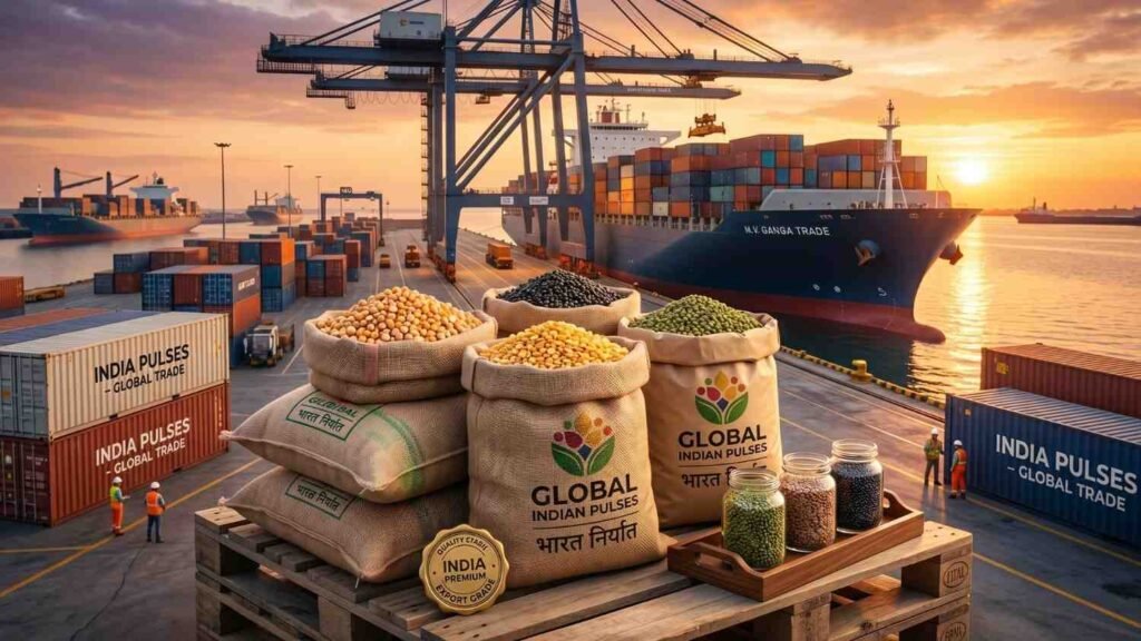 Global export and supply of Indian pulses from India to UAE and GCC