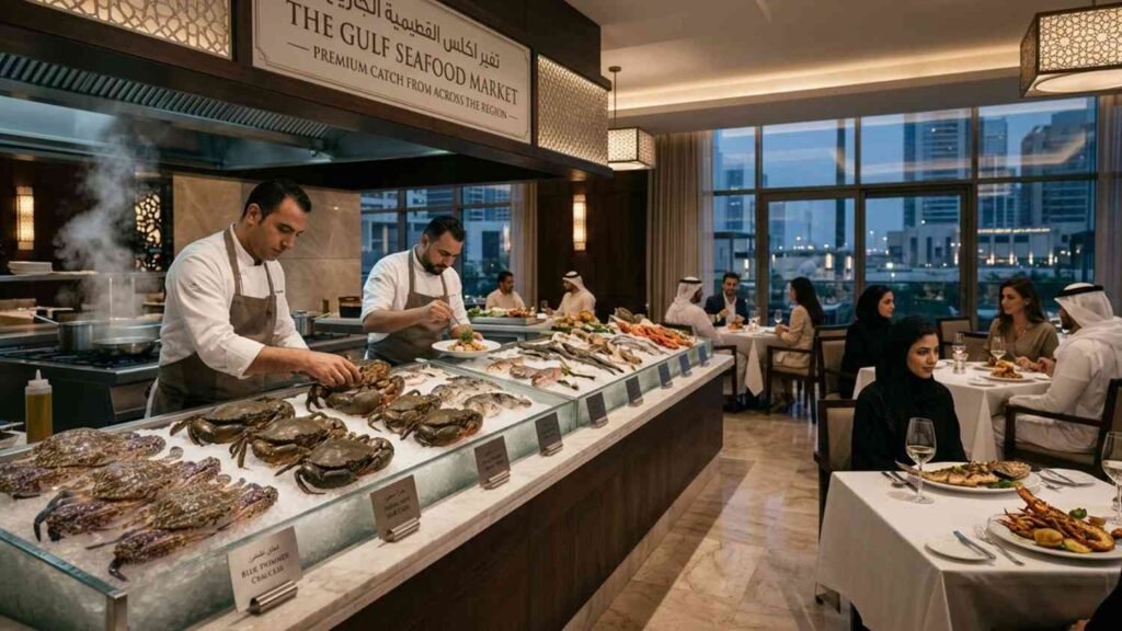 Premium Indian crab seafood supply for UAE Qatar Oman and Saudi Arabia markets