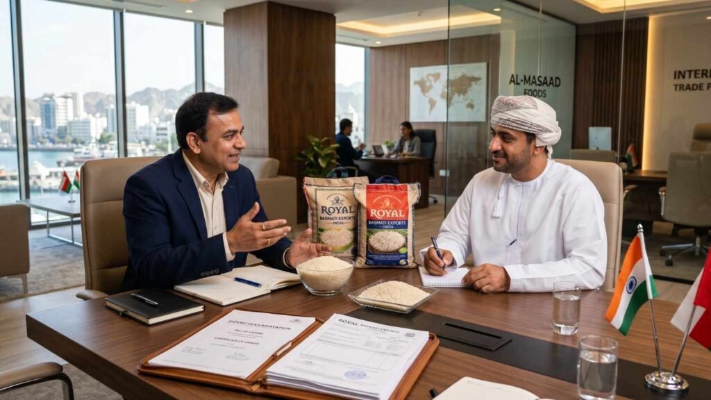 Indian rice export company serving importers wholesalers and distributors in Oman